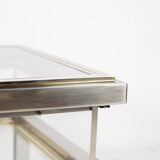 Table low sliding glass of the 1970s
