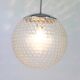 Rare glass pendant lamp designed by Rolf Krüger for Staff, Germany, 1970s.