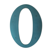 Wooden sign letter O