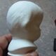 2 busts girl and boy - vintage porcelain biscuit