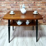 Renovated coffee table with two tops from the 70s