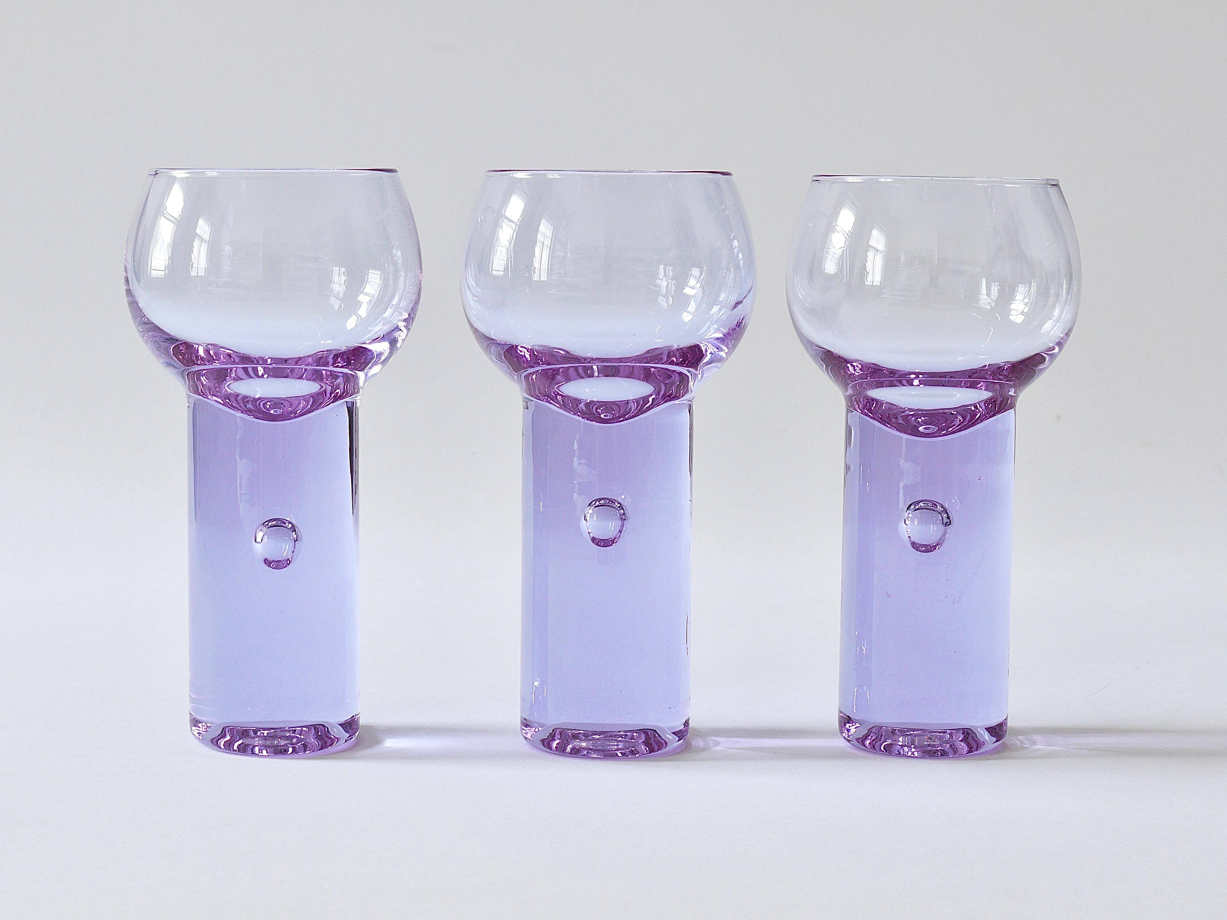 6 Chameleon Aperitif Glasses Sergio Asti, Arnolfo Di Cambio, Italy 1970