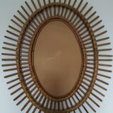 Rattan mirror 62 X 50cm