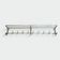 Large Aluminium Wall Coat Rack with Ten Hooks and Luggage Rack