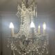 Glass style chandelier