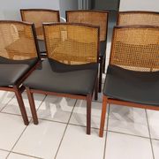Suite of 6 chairs Italy Tito Agnoli rosewood 1960