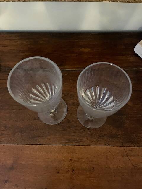2 verres à absinthe anciens