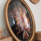 Frame domed dried flowers