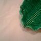 Vintage ceramic leaf-shaped dish