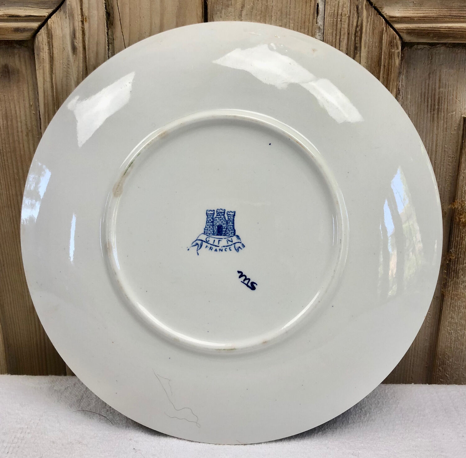 Lot de 6 assiettes à dessert Gien 1938 1960