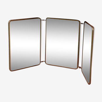 Triptyque miroir de barbier - 60x24cm