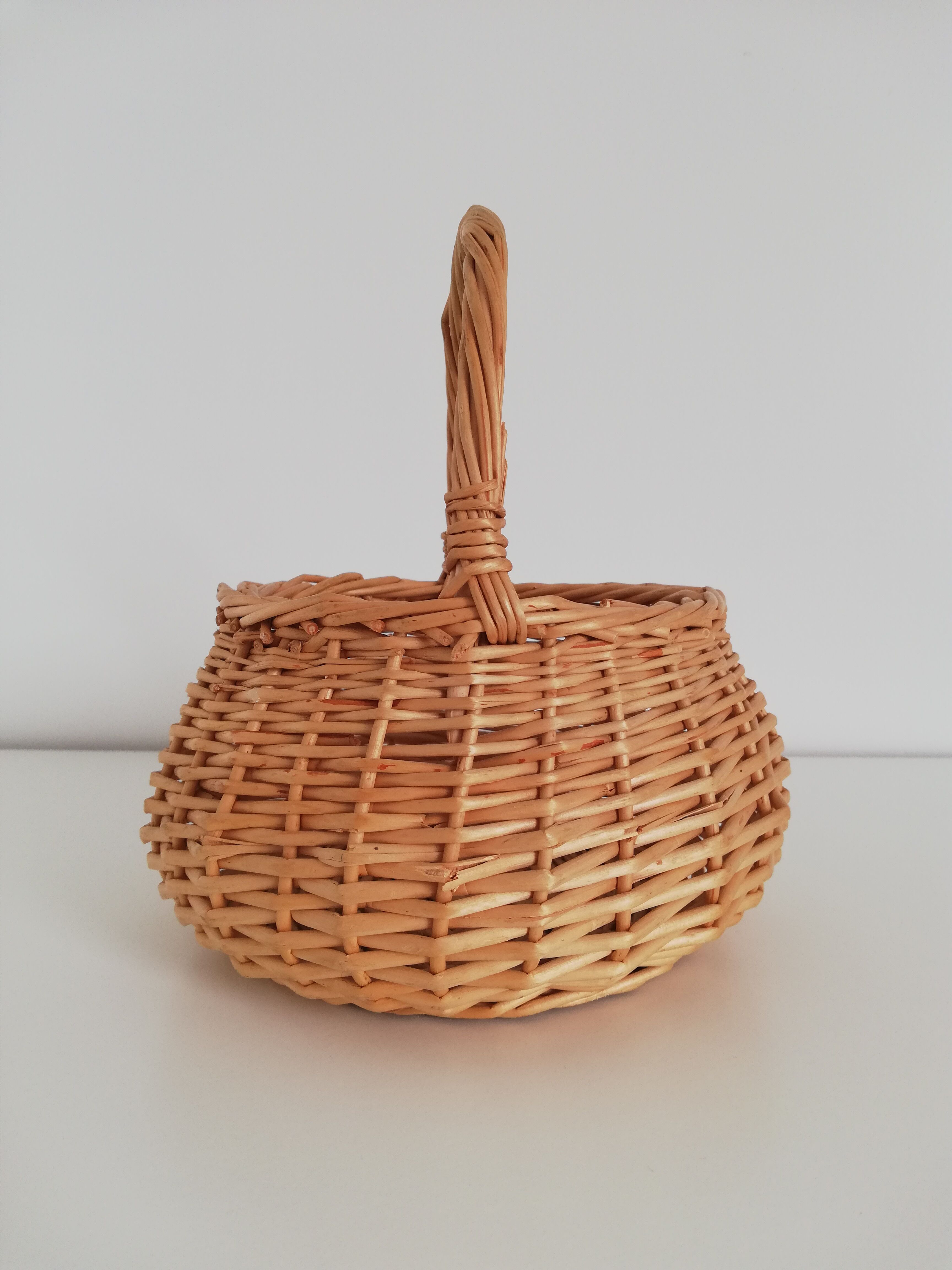 Vintage wicker basket