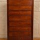 Empire Restoration period chest of drawers in mahogany, with a marble top.