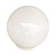 Industrial wall lamp, white, glass, foton, poland, 1960s.