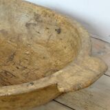Hand-carved Hungarian dough bowl, circa 1900