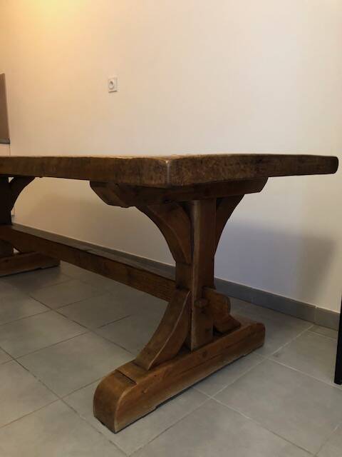 Solid wood table