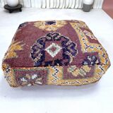 Moroccan kilim pouf