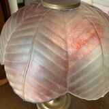 Kaelle lamp, glass paste shade, brass base