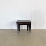 Vintage rosewood set nesting tables