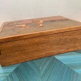 Inlaid wooden box