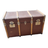Old antique travel trunk