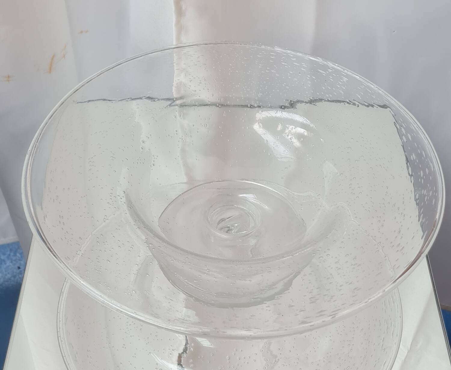 Large Biot glass bowl