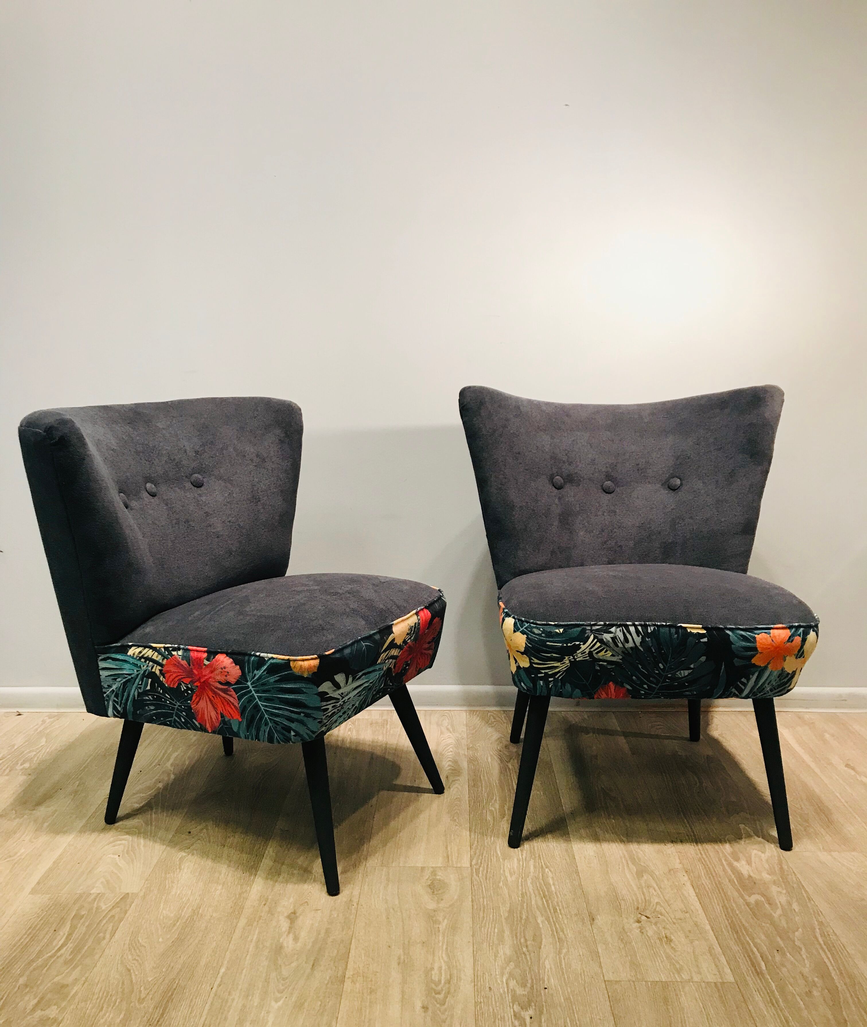 A pair of armchairs the 1960