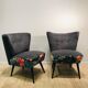 A pair of armchairs the 1960