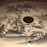 Victorian oval platter drainer. Unmarked