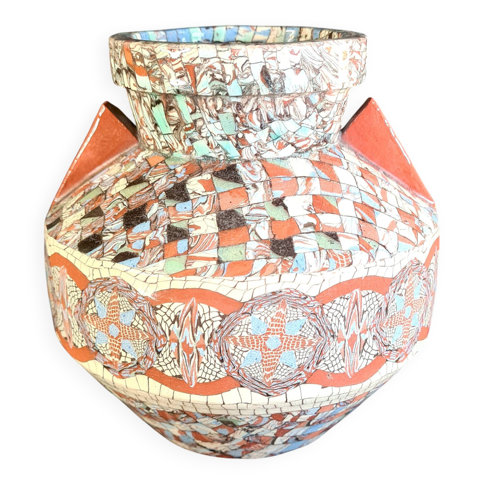 Vase en mosaïque Gerbino Vallauris – modèle 16 cm