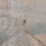 Watercolour on linen "Duel of Knights", French school, 18th century – France