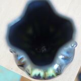 Art Nouveau vase in flamed stoneware ceramic