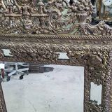 ANCIENT MIRROR WITH PARCLOSES FROM THE NAPOLEON III ERA