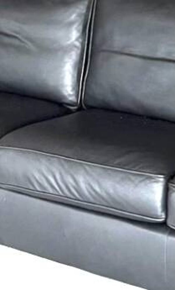 Canapé en cuir noir haut de gamme Ligne Roset