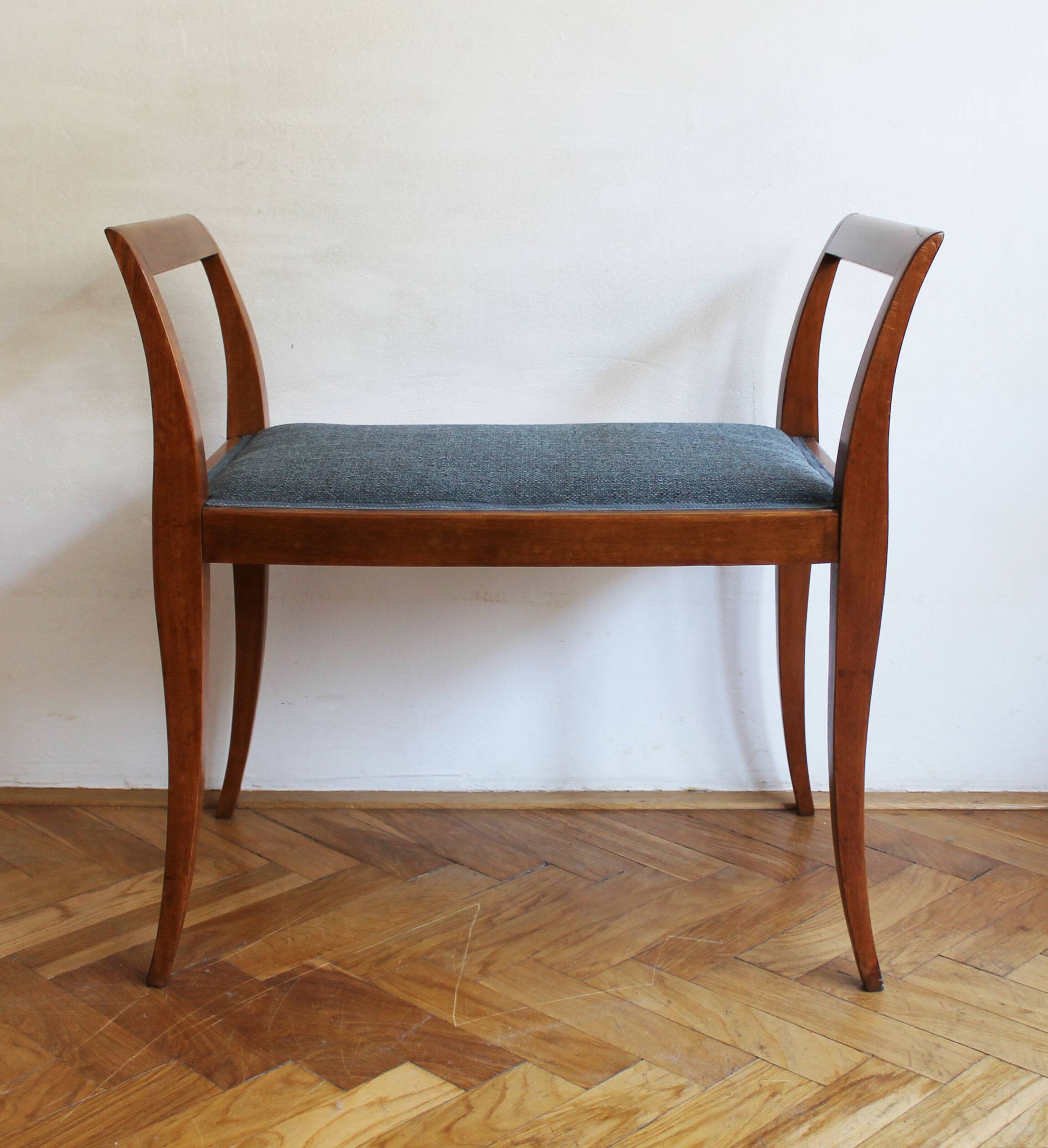 Elegant Art Deco Piano Seat/Tabouret, Europe, 1920s