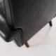 Black leather armchair, Danish design, 1970s, production: Denmark