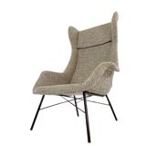 Vintage wingback lounge armchair by Miroslav Navrátil for TON, 1960s