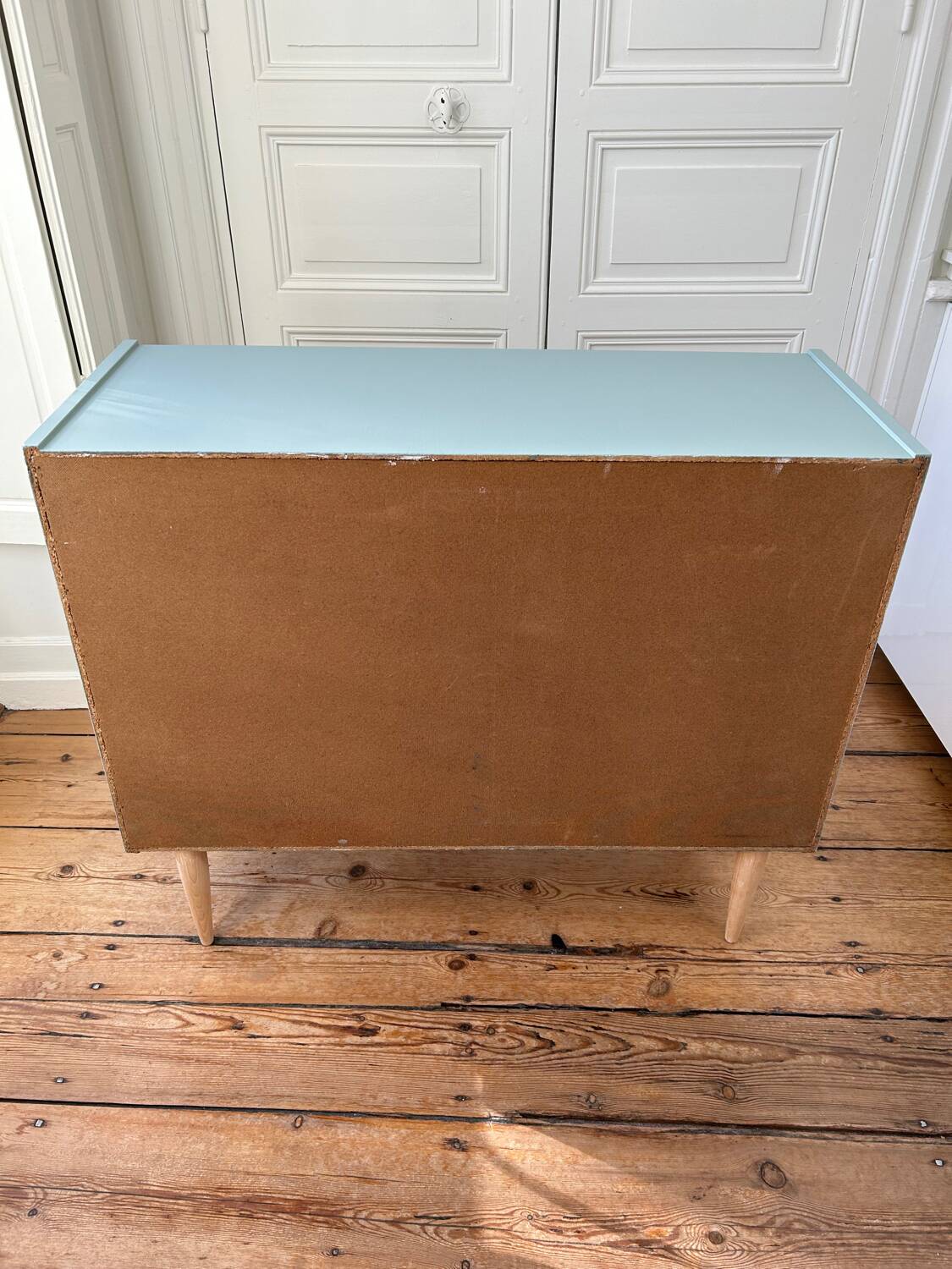 Vintage sideboard revisited in Almond Sarah Lavoine collection (Resources)