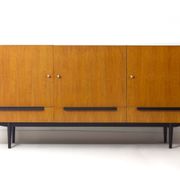Enfilade moderniste belge en érable, années 1960