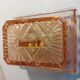 Beurrier en verre rose