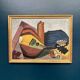 Original 20th Century European Oil On Canvas – “Still Life” – Vintage – Framed 55.5 × 74.5 Cm (21.9" × 29.3")