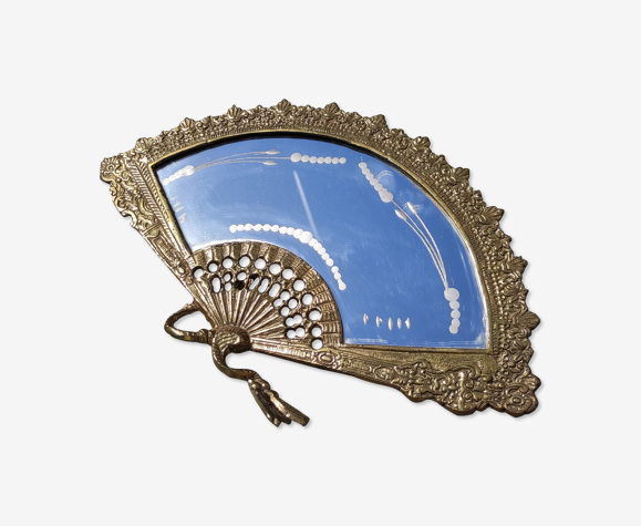 Miroir éventail de table en bronze style Napoléon III