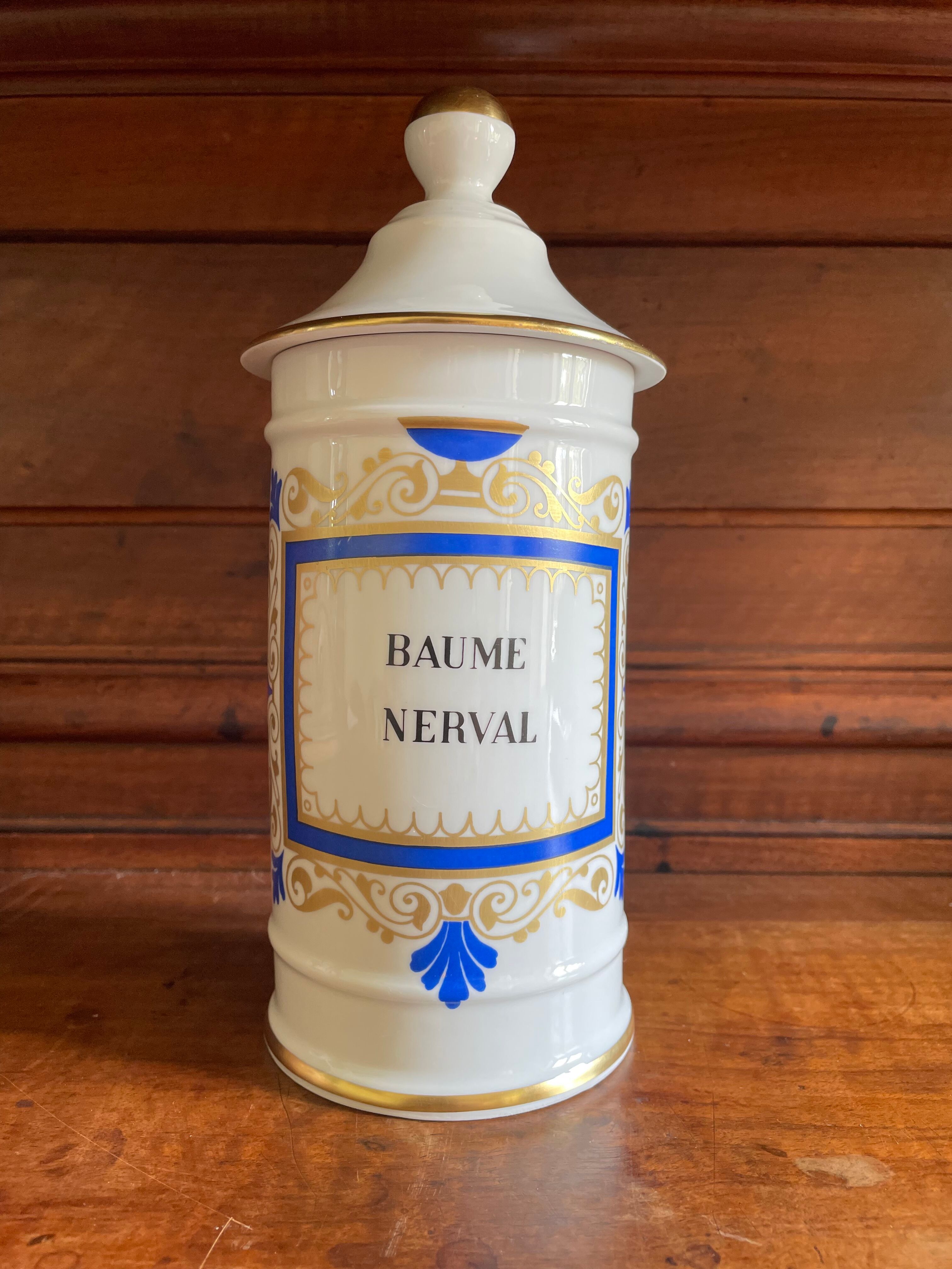 Limoges Ternet porcelain medicine jar
