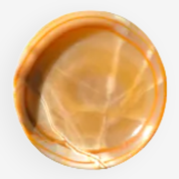 Empty pocket in yellow onyx from Mexico