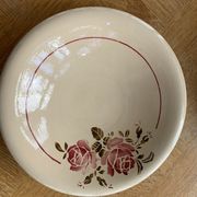 Two hollow dishes in glazed ceramic old model flora KG France luneville