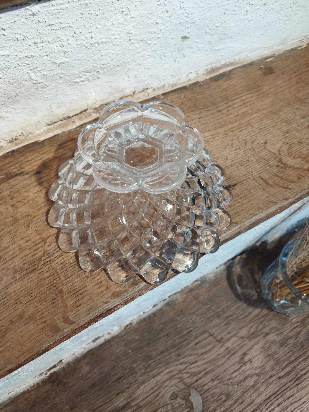 Antique Baccarat crystal fruit bowl