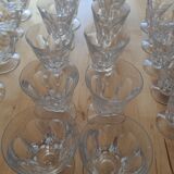 lot decanter and lot of crystal glasses from Lorraine