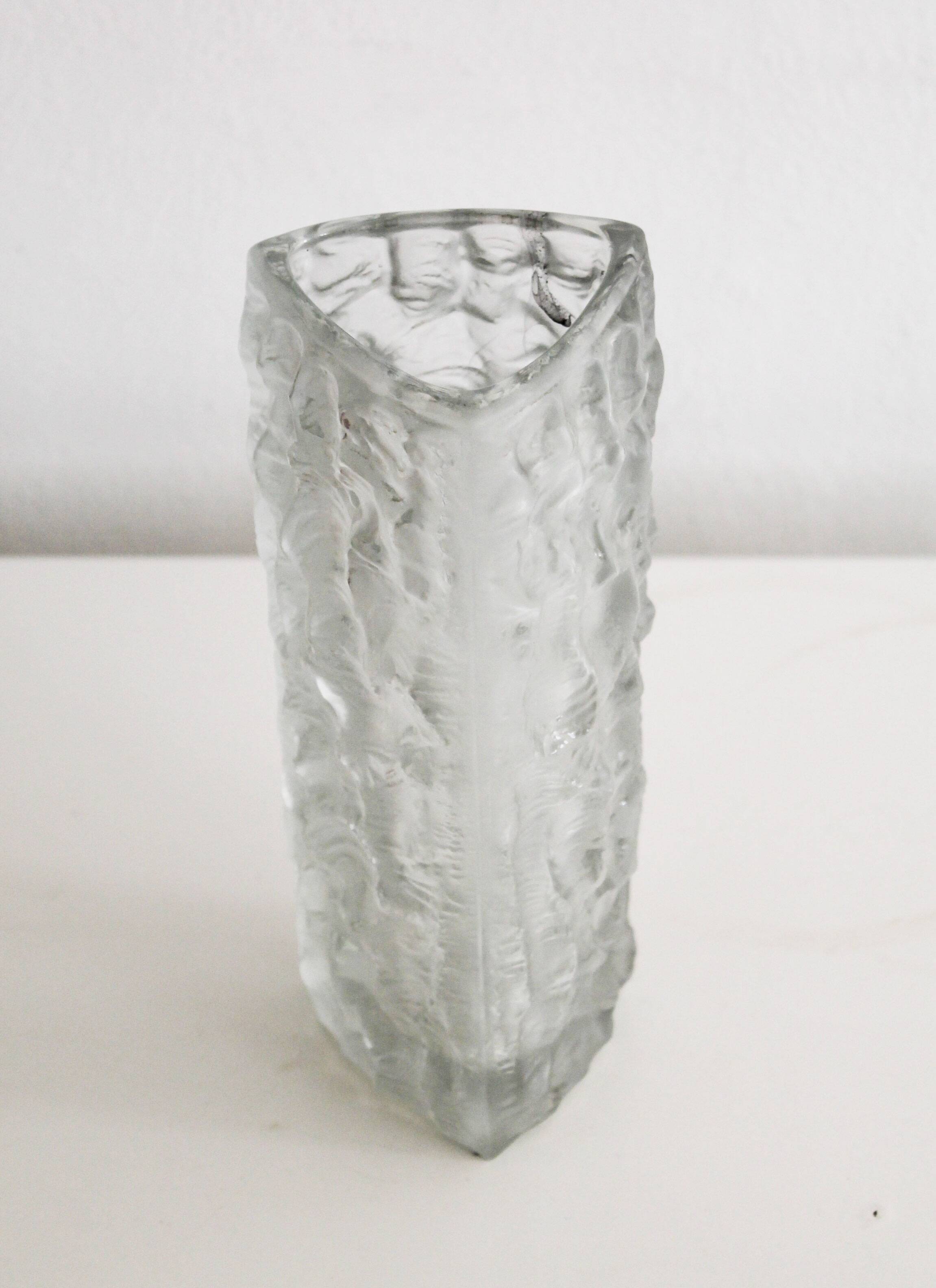 1960's Flower Vase by Vladislav Urban for Rosice Glasswork