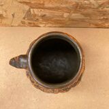 Antique jasba keramik lava pottery vase aztec decor 1970 vintage
