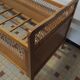 Vintage Rattan Baby Bed